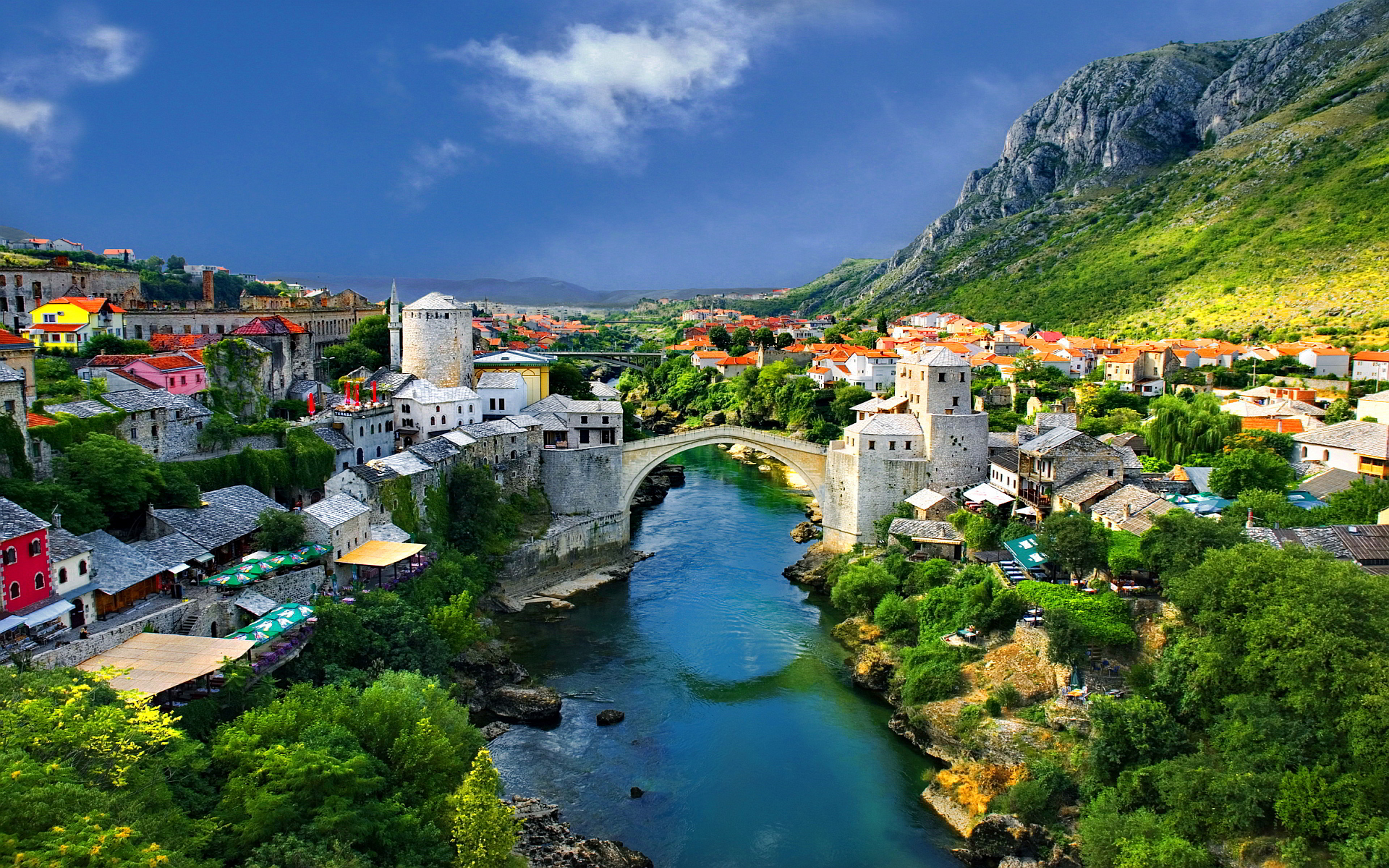 Wilayah Jembatan Tua Kota Tua Mostar, Bosnia-Herzegovina